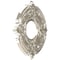 Ekena Millwork Attica PVC Ceiling Medallion (Canopies up to 4 1/8"), 10"OD x 3 1/2"ID x 3/4"P, Bright Coat Chrome CMP10ATBCR - alternate 3